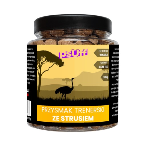 psUff Treat Trainer s pštrosími sušienkami 300g