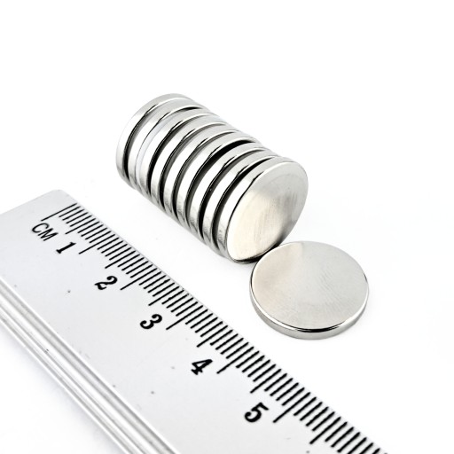 SILNÝ VALEC NEODYMOVÝ MAGNET 17x2 MM - 10 KS