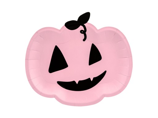 HALLOWEENSKÉ OZDOBY TANIERE, RUŽOVÉ TEKVICE, 6 kusov