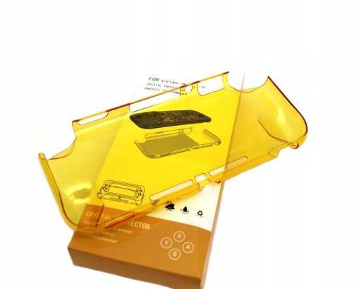 Kryštálové puzdro a zadná časť IRIS Grip pre konzolu Nintendo Switch Lite, žltá