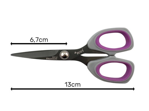 Vyšívacie nožnice Texi Titanium Ti514 - 13 cm