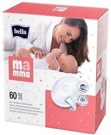 LAKTAČNÉ VLOŽKY BELLA MAMMA S LEPIDLOM 60 KS
