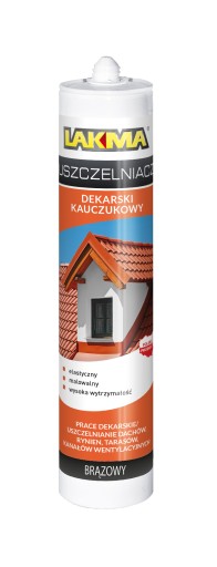 LAKMA Silikónový gumový strešný tmel na strechy SD hnedý 280ml