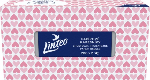 Linteo 2-vrstvové vreckovky, balenie 200 ks.