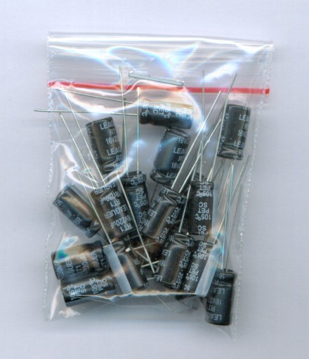 220uF 16V 220 µF 16V LEAGUER (20 KS) ELEKTROLYTICKÝ KONDENZÁTOR