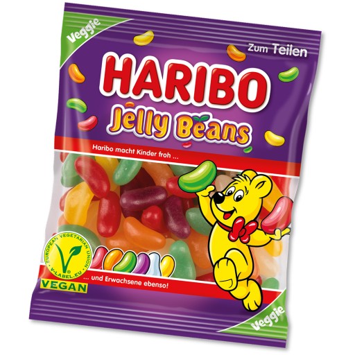 Haribo Jelly Beans zeleninové ovocné želé 160g DE