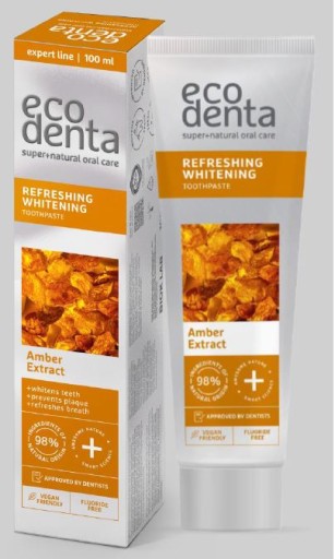 ECODENTA AMBER ZUBNÁ PASTA OSVIŽUJE BIELKY BEZ FLUORIDOV 100ml