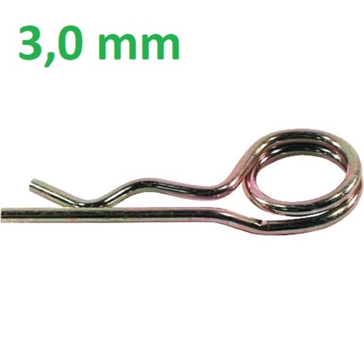 Dvojitý zatvárací špendlík Beta, 3 mm