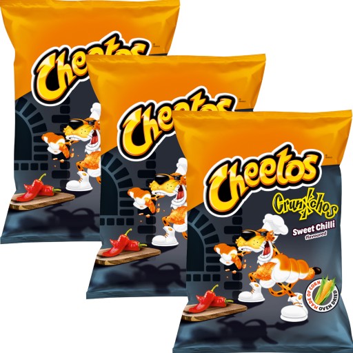 Cheetos Crunchos Sweet Chilli Chips 3x 165g