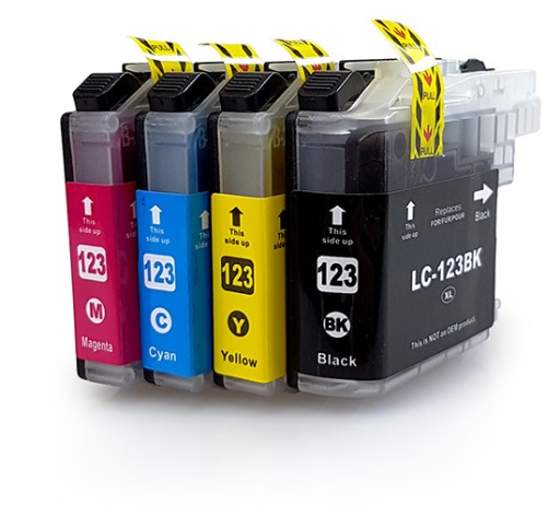 ATRAMENT PRE TLAČIAREŇ BROTHER DCP-J152W LC123 CHIP V3 DCP-J132W -J152W MFC-J470