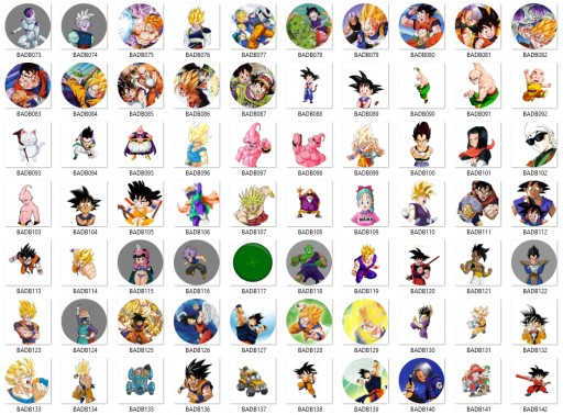 Manga Anime Dragon Ball Pins VEĽKÝ VÝBER