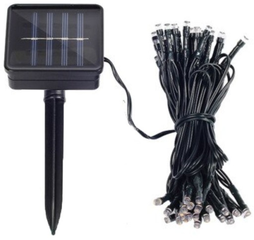 SOLÁRNA LAMPA girlanda teplých LED svetiel P-706