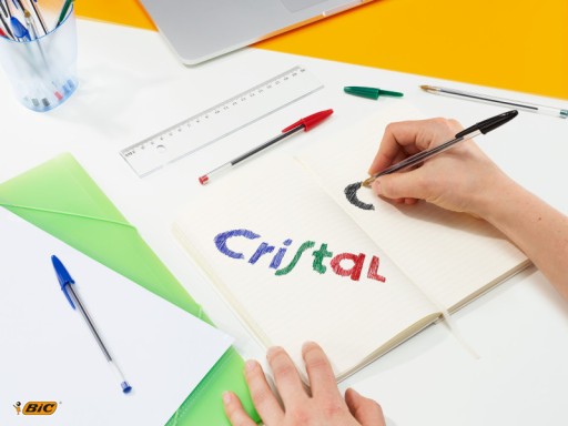 BIC CRISTAL STREDNÝ GUĽOVÝ BOD MODRÁ S ČIAPKOM SCHOOL OFFICE 1,0 mm