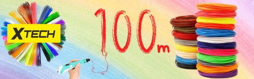 PLA NÁPLNE 3D FILAMENTOVÉ PERO 100m MIX