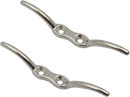 2X SILNÁ VLAJKA ROHOVÁ CLEAK NEREZOVÁ OCEL 110MM + 4X MONTÁŽNE SKRUTKY