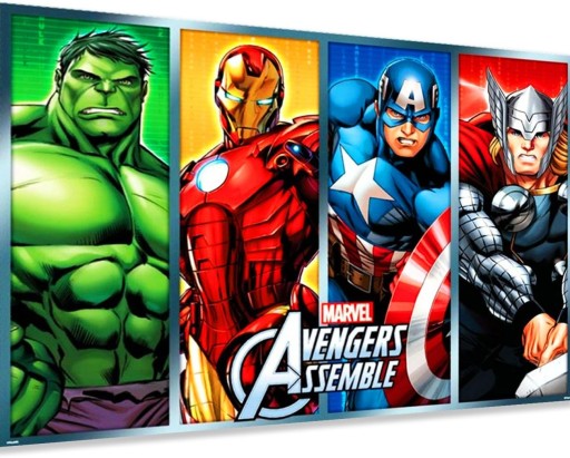 DIAMANTOVÁ VÝŠIVKA 5D MOZAIKA DISNEY MARVEL AVENGERS MONTÁŽ 60 cm X 40 cm