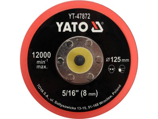 LEŠTIČKA 125MM DISK NA VELCRO, 5/16'' YATO
