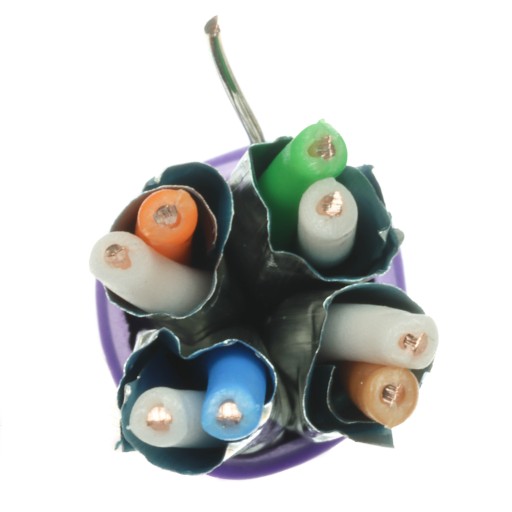 LAN kábel, krútená dvojlinka Ethernet CAT.6A U/FTP 1m Molex