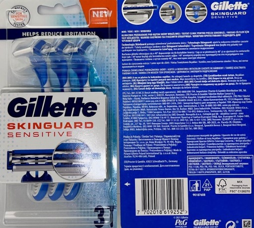 Holiace strojčeky Gillette SkinGuard Sensitive (3 ks)