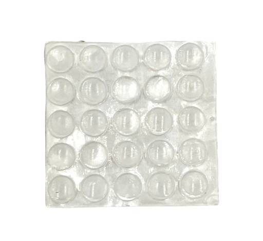 Samolepiace silikónové nárazníky Ø 8mm, balenie 50 ks