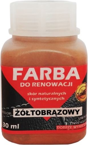 RENOVAČNÁ FARBA KOŽE ŽLTO-HNEDÁ 30ml