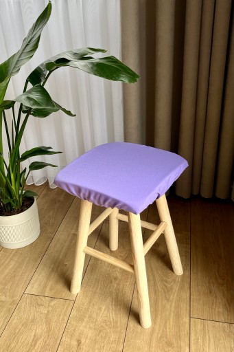 Štvorcový vankúš na taburetku 30x30 SVETLO FIALOVÁ