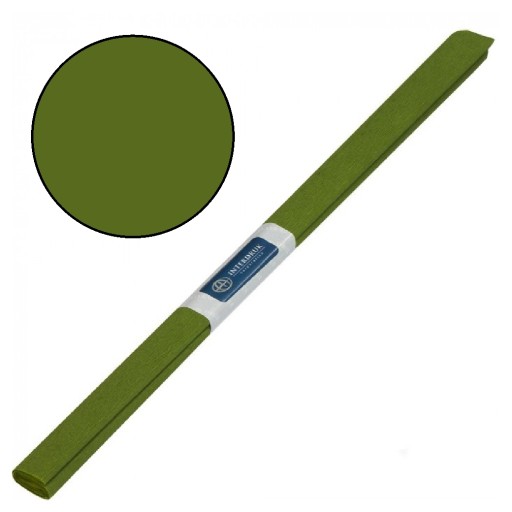 CRIPPED vreckový papier do školy 50CM 2M OLIVOVÁ ZELENÁ