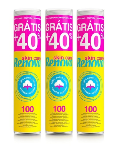 3x vatové tampóny Renova mini, 100 kusov