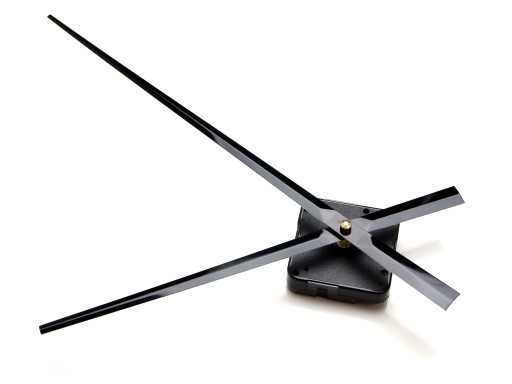 HT quartzový mechanizmus, ručičky pre 24cm hodiny