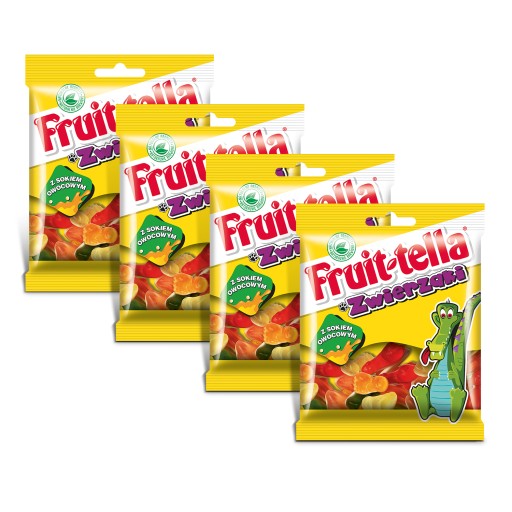 Fruittella želé zvieratká s penou a ovocnou šťavou 90g x4