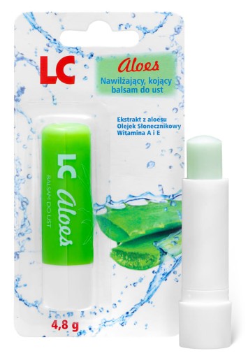 hydratačný ochranný balzam na pery TYČINKA ALOE VERA Vit. A a E