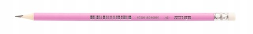 STRIGO HB SKLENENÁ ceruzka S GUMA PASTEL 1 ks, mix farieb