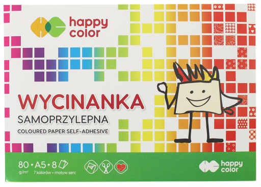 Happy Color A5 8k samolepiaci výrezový blok