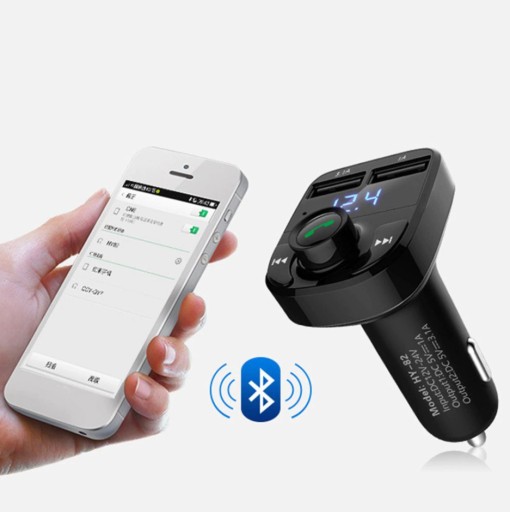 BLUETOOTH FM VYSIELAČ MP3 SD NABÍJAČKA 2xUSB
