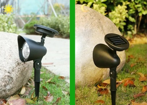SOLÁRNE LAMPY Záhradný LED REFLEKTOR Smerový SNÍMAČ SKYPER PREPUNCH-IN