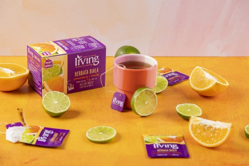 Biely pomarančový čaj s limetkou 20 šálok Irving