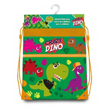 Školská taška na topánky Crazy Dino taška 40cm