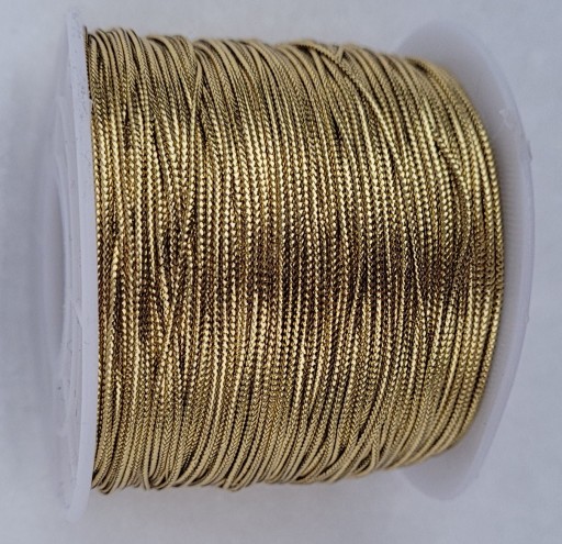 Zlatá ozdobná šnúra metalizovaná ozdobný doplnok 0,8 mm 100 m