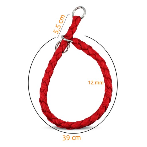 Obojok Cavo, S–M: 35–41 cm/Ø 12 mm, červený