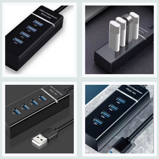 SPLITTER PORT SPLITTER HUB 4x USB 3.0