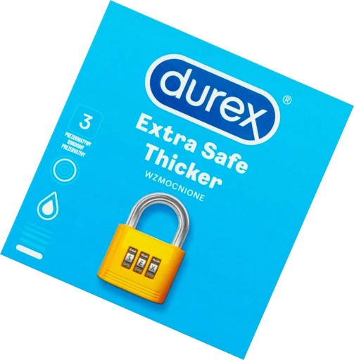 DUREX Extra Safe vystužené kondómy, 3 kusy
