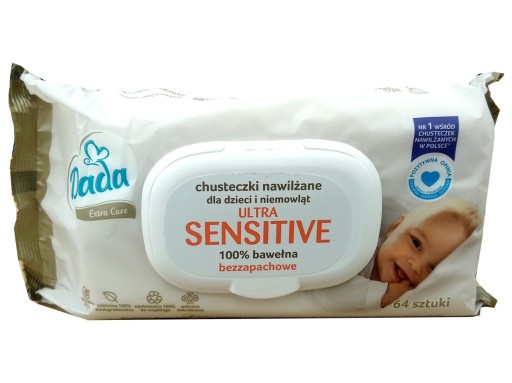 Vlhčené obrúsky Dada Extra Care Sensitive