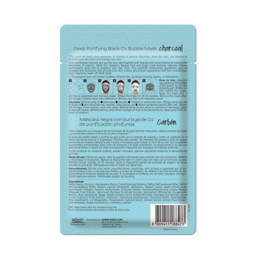 PUREDERM kórejská bublinková maska CHARCOAL