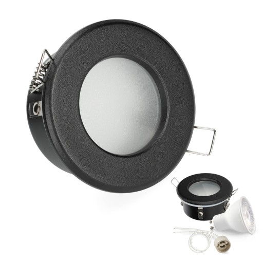 Hermetická halogénová súprava svietidiel LUMO11 + LED GU10 5W PREMIUM teplá biela