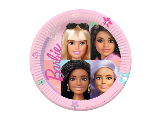 Barbie narodeninové taniere 23 cm 8 ks.