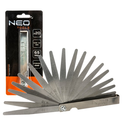 Škáromer 20 čepelí 0,05 - 1,0 mm NEO TOOLS
