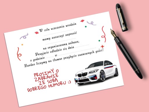 BMW M3 ALPINA POZVÁNKA NA NARODENINY DIEŤAŤA + OBÁLKA ZDARMA