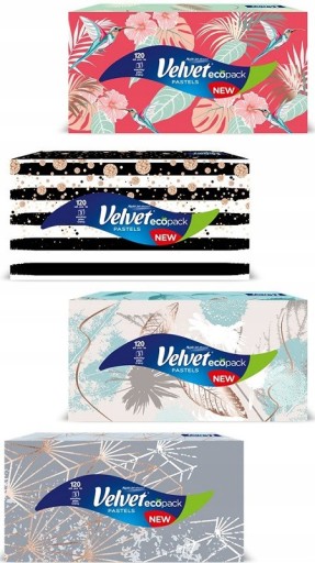 Velvet Pastels Univerzálne 3-vrstvové hygienické obrúsky 120 kusov