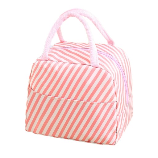 Termálna taška LUNCH BOX Pikniková izolovaná pre jedlo tmavomodré plameniaky