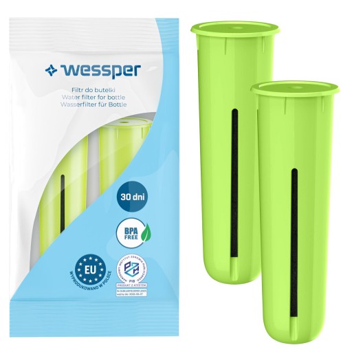 UHLÍKOVÝ VODNÝ FILTER WESSPER pre fľašu s filtrom DAFI SOFT a SOLID, 2 ks.